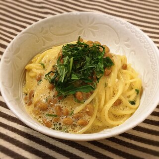 【パスタ】納豆パスタ